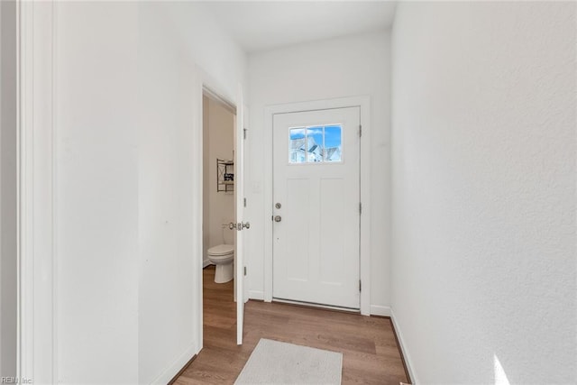 entryway featuring light hardwood / wood-style floors