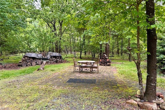 view of home's community with a patio