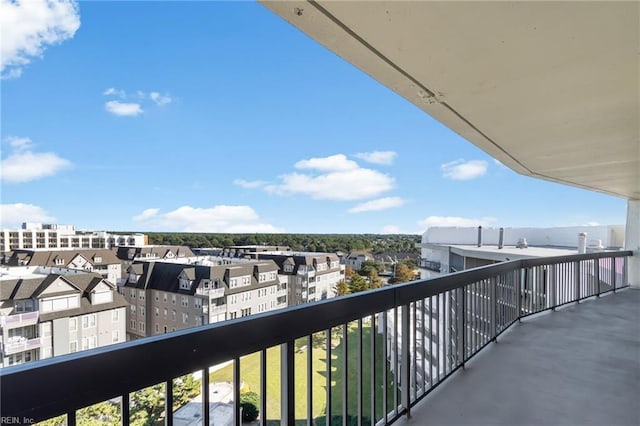 view of balcony