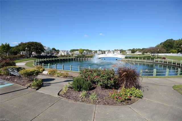 view of water feature