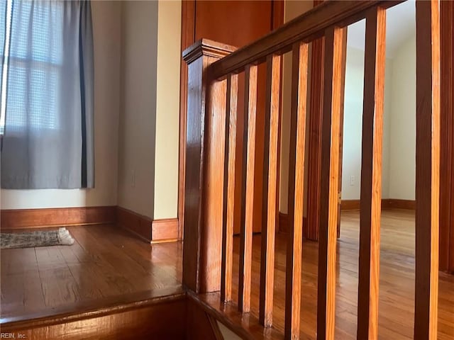 interior space featuring hardwood / wood-style floors