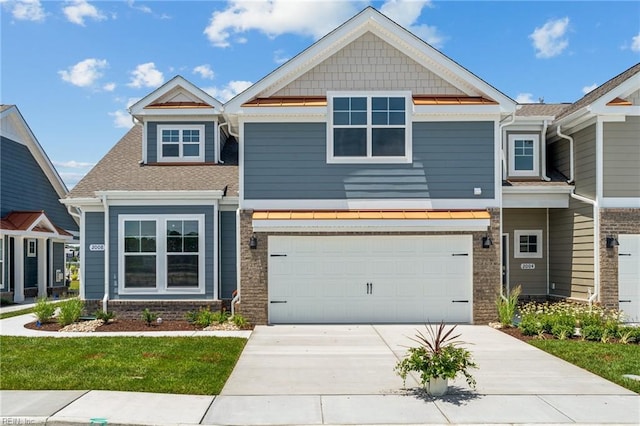 craftsman-style house featuring a garage