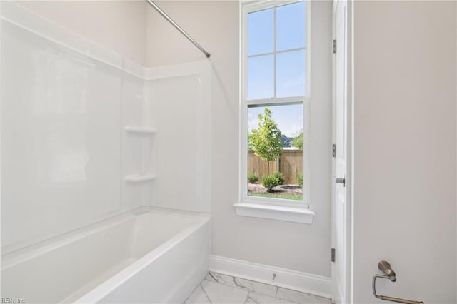 bathroom featuring shower / bathing tub combination