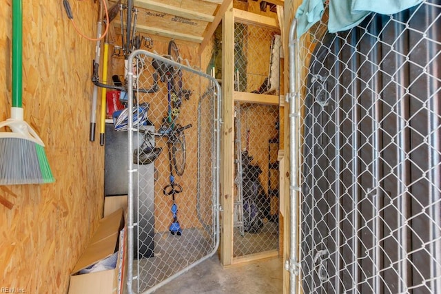 view of storage room