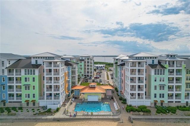 exterior space featuring a community pool