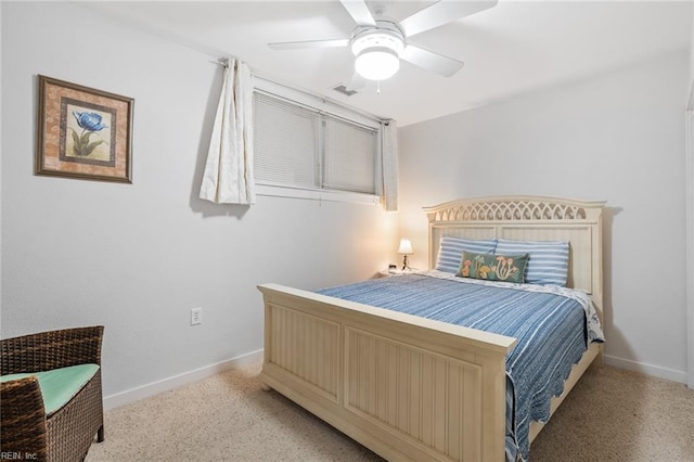 bedroom with ceiling fan