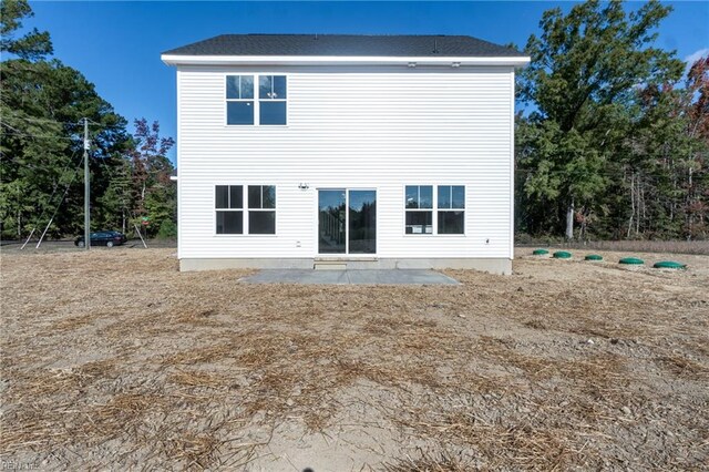 rear view of property with a patio