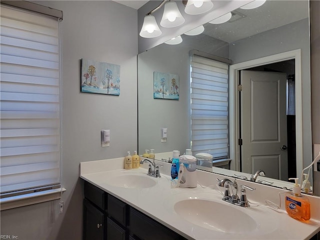 bathroom with vanity