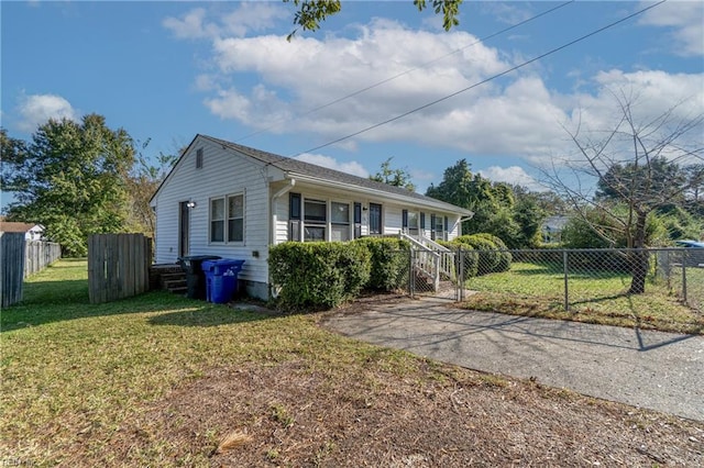 exterior space featuring a yard