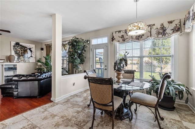 dining room featuring hardwood / wood-style floors