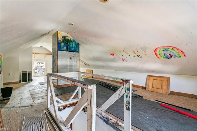 bonus room with lofted ceiling