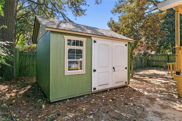 view of outbuilding