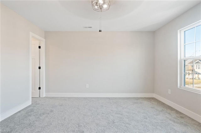 view of carpeted empty room