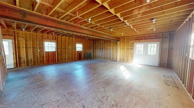 misc room with french doors