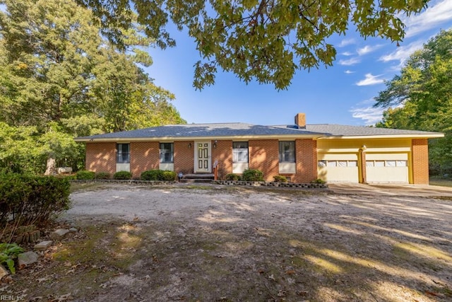 ranch-style house with a garage