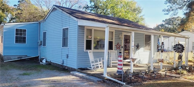 bungalow with a porch