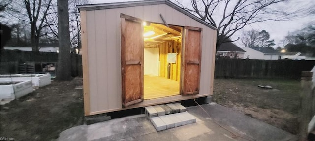 view of outbuilding