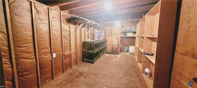 view of storage room