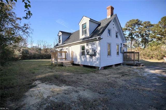 exterior space with a deck