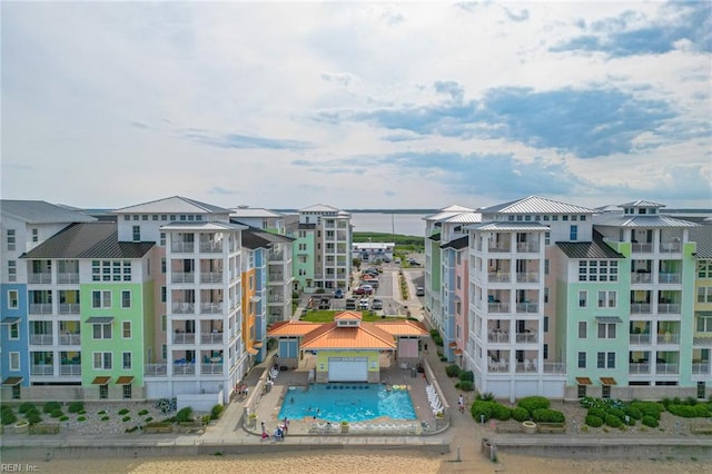 exterior space featuring a community pool