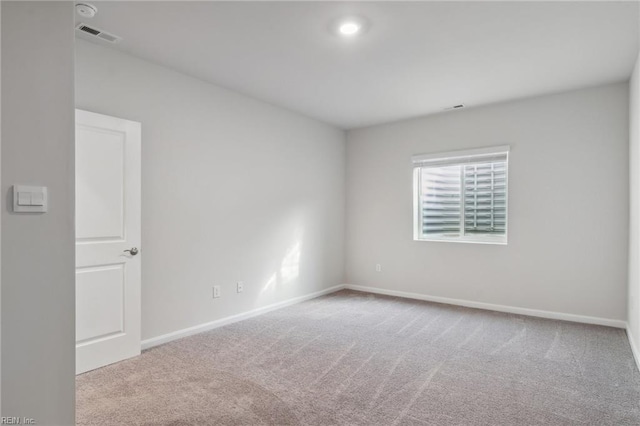 view of carpeted empty room