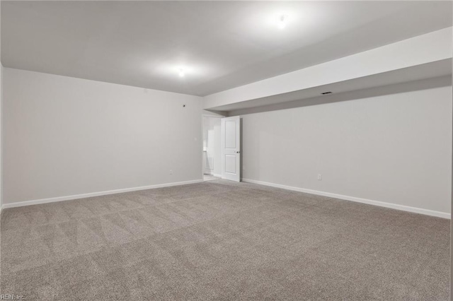 view of carpeted empty room