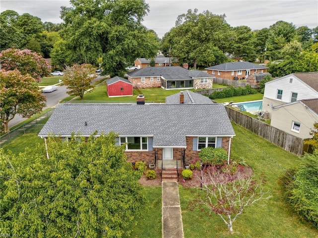 birds eye view of property