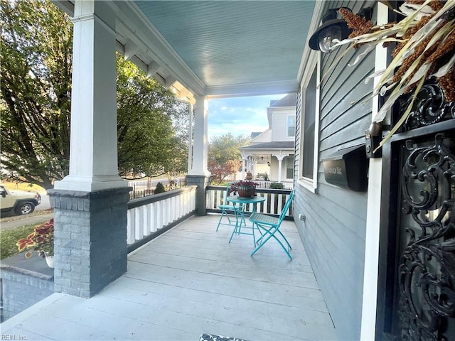 balcony with a porch