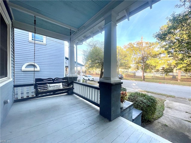 view of patio with covered porch