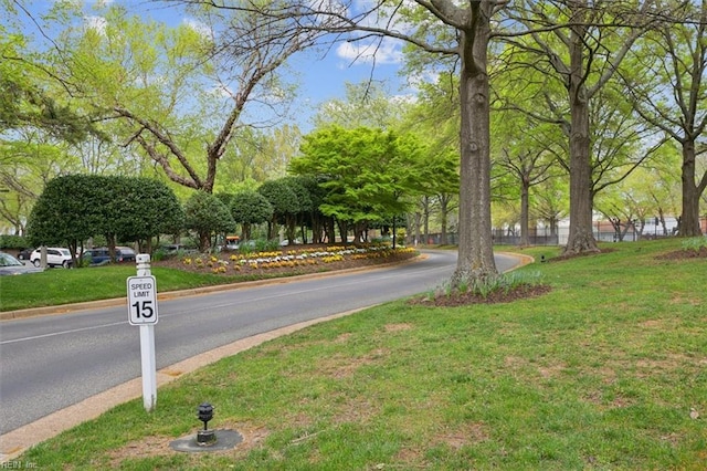 view of road