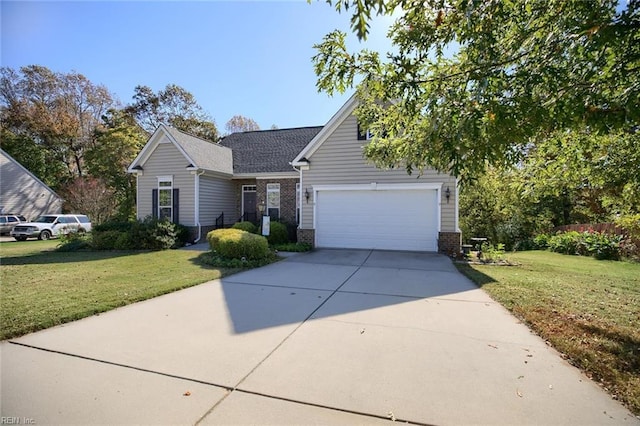 view of front of house with a front yard