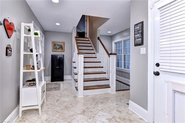 foyer entrance with plenty of natural light