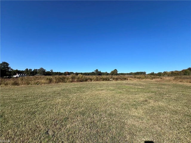 view of yard featuring a rural view