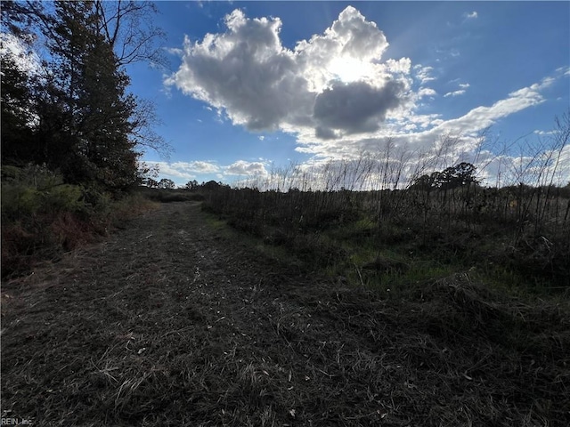 exterior space with a rural view