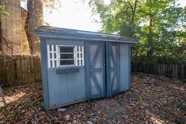 view of outdoor structure