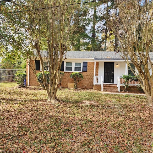 view of ranch-style home