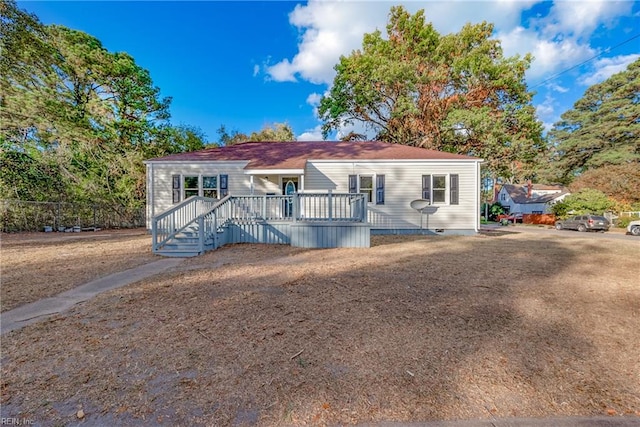 view of front of home