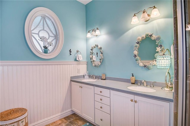 bathroom with vanity