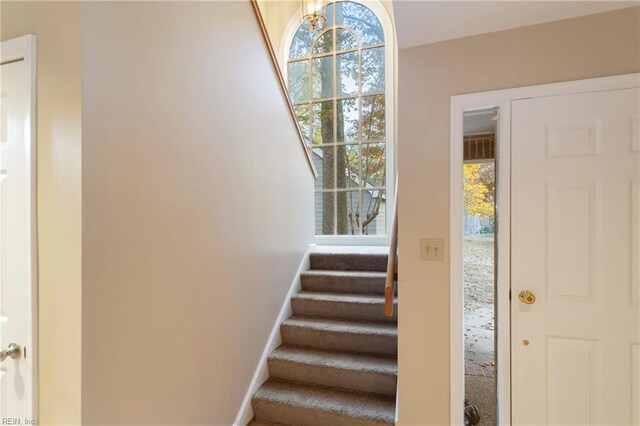 entrance foyer with plenty of natural light