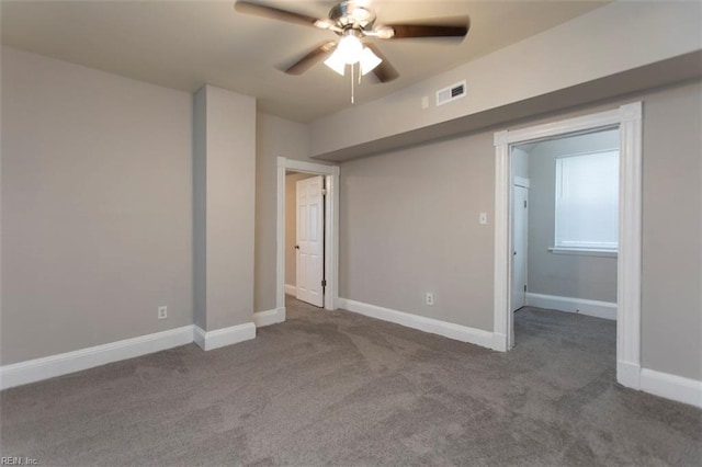 228 Libby St, Hampton, VA 23663 - unfurnished bedroom with carpet floors, baseboards, and ceiling fan