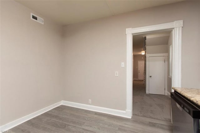 interior space featuring hardwood / wood-style floors