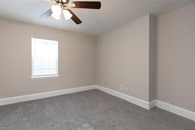 228 Libby St, Hampton, VA 23663 - carpeted spare room with a ceiling fan and baseboards