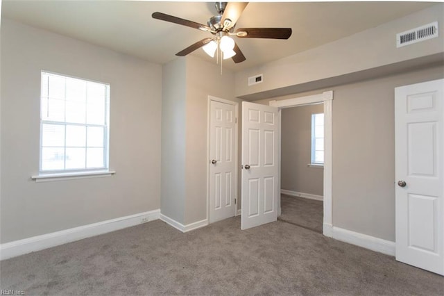 228 Libby St, Hampton, VA 23663 - unfurnished bedroom featuring carpet, baseboards, and a ceiling fan