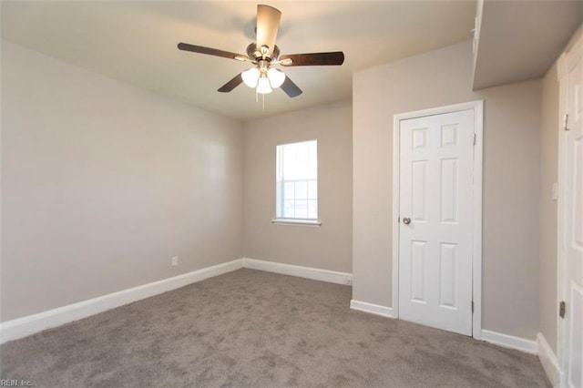 228 Libby St, Hampton, VA 23663 - unfurnished bedroom with carpet floors, baseboards, and ceiling fan