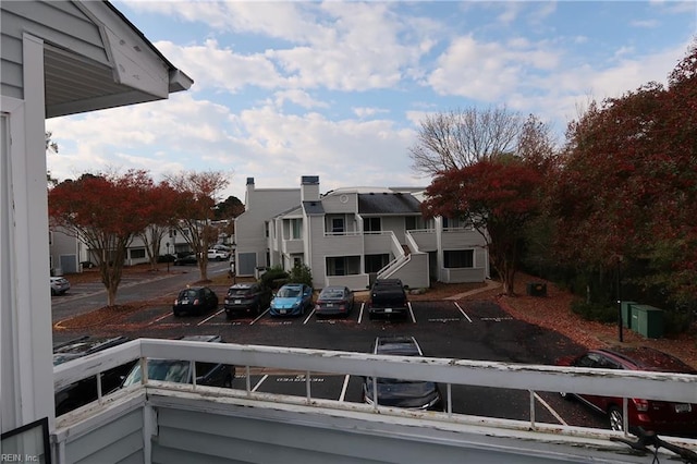 balcony featuring a residential view