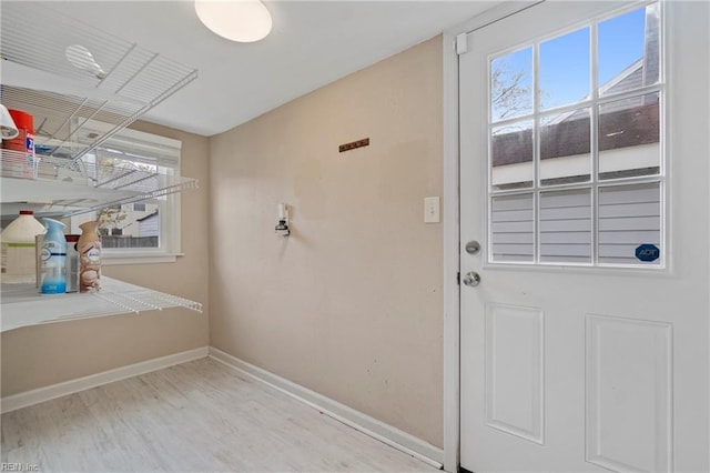 interior space featuring light hardwood / wood-style floors