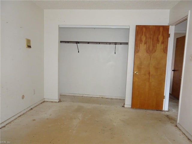 interior space featuring a closet