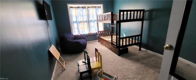 bedroom featuring carpet floors