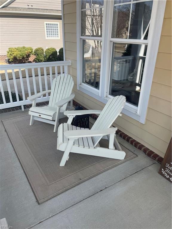 deck with covered porch