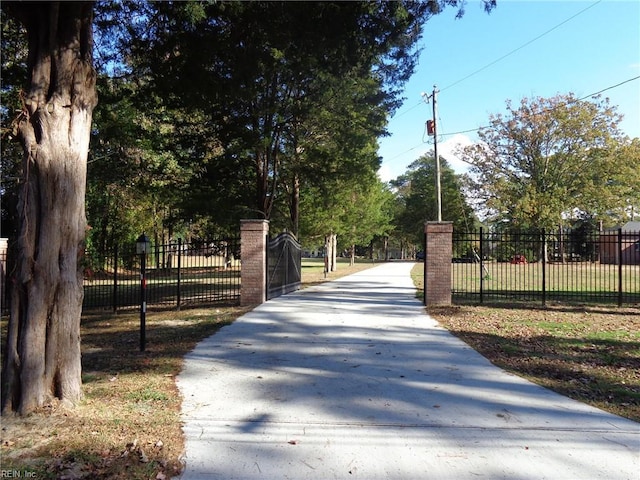 view of road